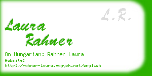 laura rahner business card